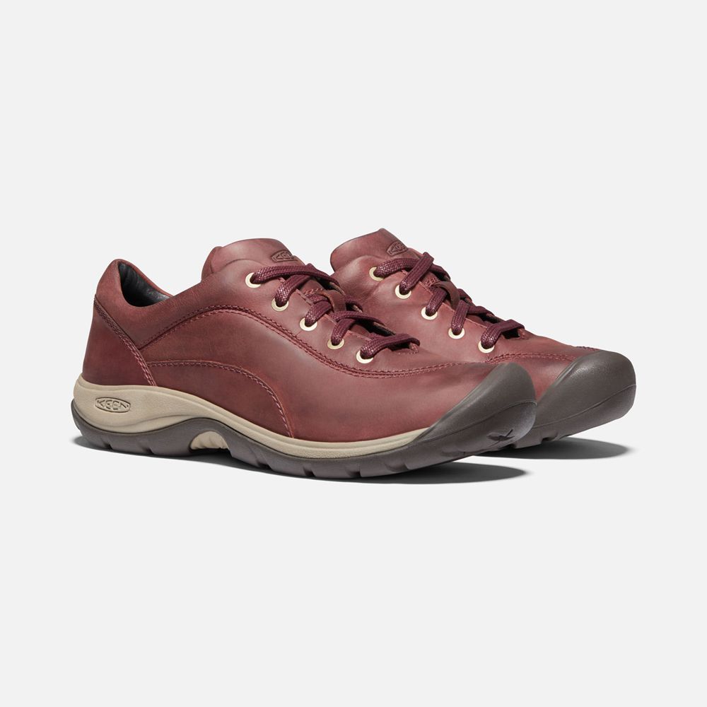 Chaussures À Lacets Keen Femme Rouge Foncé | Presidio Ii | YBUEG-8543